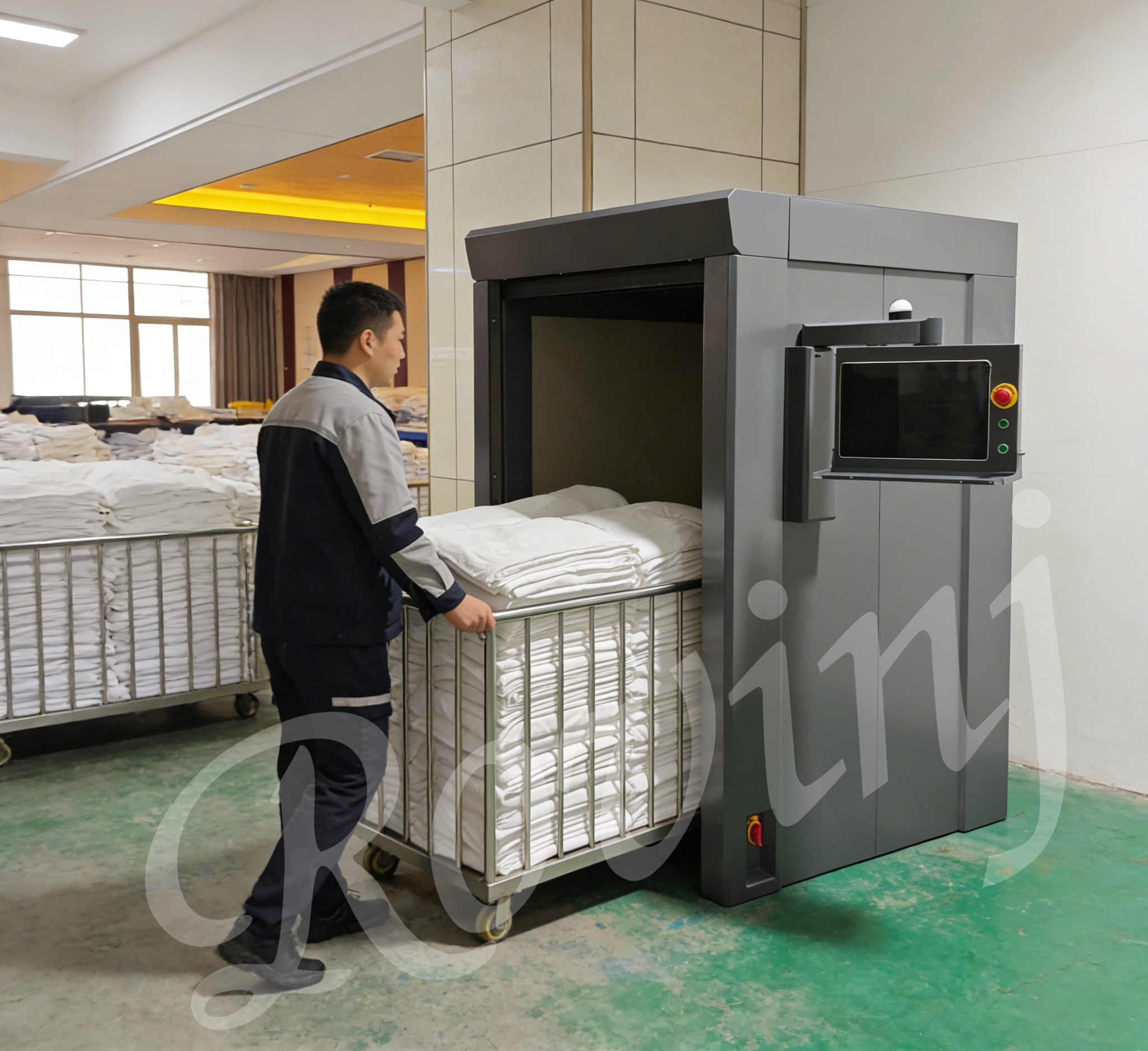 RFID通道机在酒店布草行业的应用